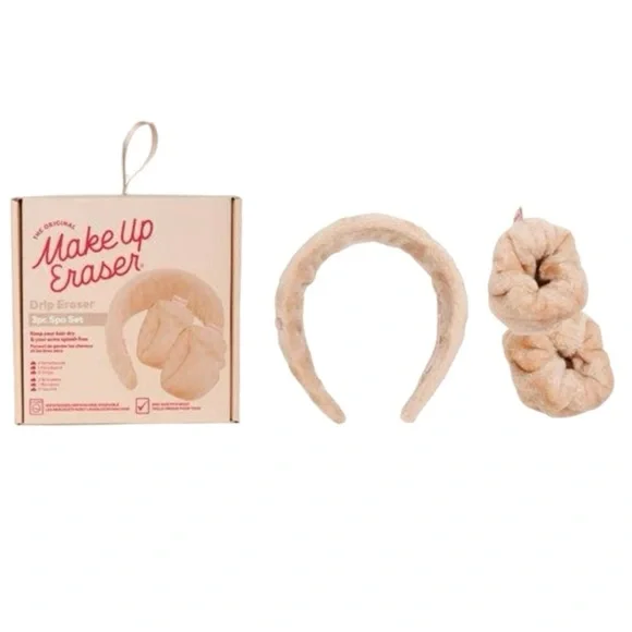 NWT The Original MakeUp Eraser Drip Eraser 3 Piece Spa Set in Sweet Cream SEALED - Picture 2 of 14